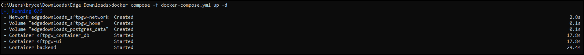 Docker Compose Start